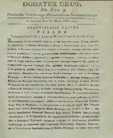 Dziennik Urzędowy Województwa Sandomierskiego, 1829, nr 11, dod. 2