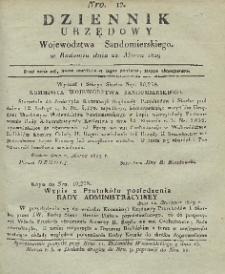 Dziennik Urzędowy Województwa Sandomierskiego, 1829, nr 12