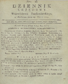 Dziennik Urzędowy Województwa Sandomierskiego, 1829, nr 13