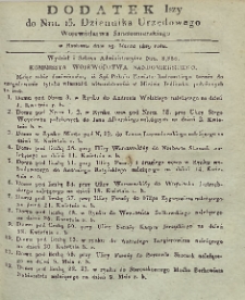 Dziennik Urzędowy Województwa Sandomierskiego, 1829, nr 13, dod. 1