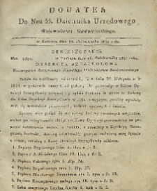Dziennik Urzędowy Województwa Sandomierskiego, 1831, nr 35, dod.