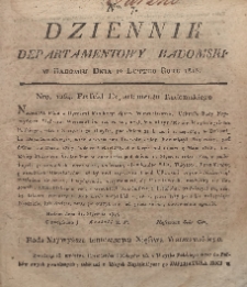 Dziennik Departamentowy Radomski, 1815, nr 7