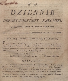 Dziennik Departamentowy Radomski, 1815, nr 13