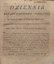 Dziennik Departamentowy Radomski, 1815, nr 16