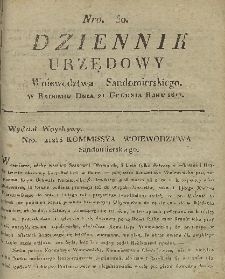 Dziennik Urzędowy Województwa Sandomierskiego, 1817, nr 50