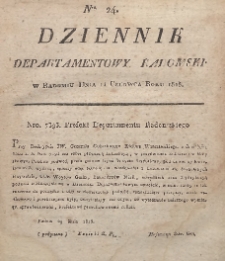 Dziennik Departamentowy Radomski, 1815, nr 24