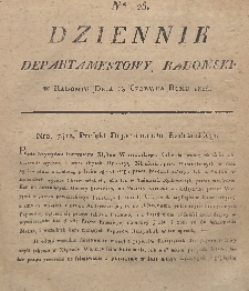 Dziennik Departamentowy Radomski, 1815, nr 25