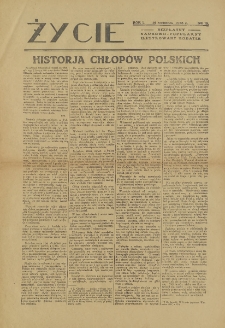 Życie : bezpłatny naukowo-popularny ilustrowany dodatek do „Słowo", 1928, R. 7, nr 87