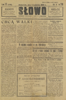Słowo, 1930. R. 9, nr 78