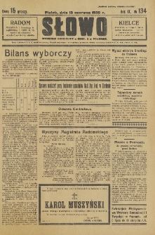 Słowo, 1930. R. 9, nr 134