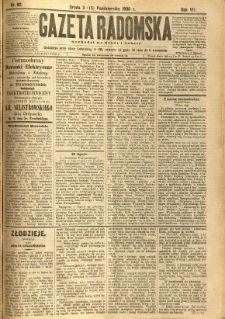 Gazeta Radomska, 1890, R. 7, nr 82