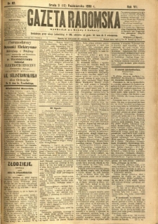 Gazeta Radomska, 1890, R. 7, nr 82