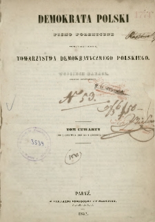 Demokrata Polski : pismo polemiczne, 1842, T. 4