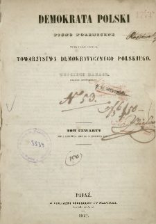 Demokrata Polski : pismo polemiczne, 1842, T. 4