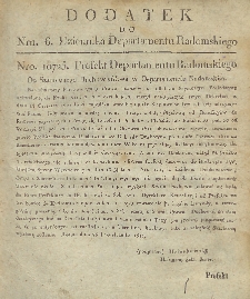 Dziennik Departamentowy Radomski, 1811, nr 6, dod.