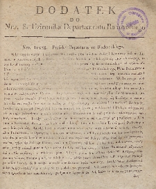 Dziennik Departamentowy Radomski, 1811, nr 8, dod.