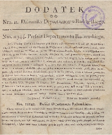 Dziennik Departamentowy Radomski, 1811, nr 11, dod.