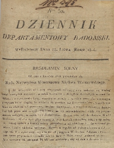 Dziennik Departamentowy Radomski, 1814, nr 30