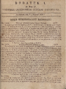 Dziennik Urzędowy Gubernii Radomskiej, 1858, nr 51, dod. I