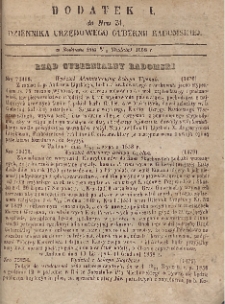 Dziennik Urzędowy Gubernii Radomskiej, 1858, nr 51, dod. I