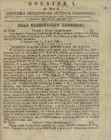 Dziennik Urzędowy Gubernii Radomskiej, 1857, nr 4, dod. I