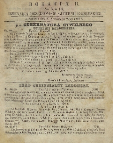 Dziennik Urzędowy Gubernii Radomskiej, 1856, nr 18, dod 2