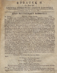 Dziennik Urzędowy Gubernii Radomskiej, 1856, nr 24, dod. 2