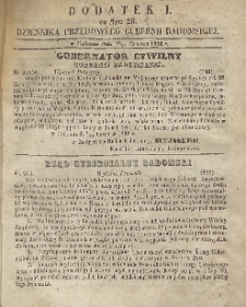 Dziennik Urzędowy Gubernii Radomskiej, 1856, nr 26, dod. 1