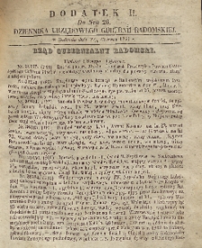 Dziennik Urzędowy Gubernii Radomskiej, 1856, nr 26, dod. 2