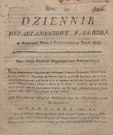 Dziennik Departamentowy Radomski, 1815, nr 41