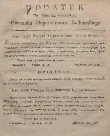 Dziennik Departamentowy Radomski, 1815, nr 44, dod.