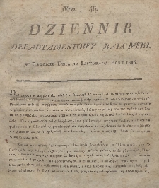 Dziennik Departamentowy Radomski, 1815, nr 46