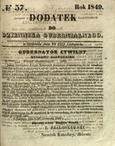 Dodatek do Dziennika Gubernialnego, 1849, nr 57