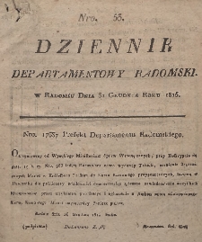 Dziennik Departamentowy Radomski, 1815, nr 53