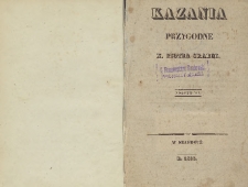 Kazania przygodne X. Piotra Skargi : Poszyt III