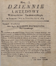 Dziennik Urzędowy Województwa Sandomierskiego, 1819, nr 3