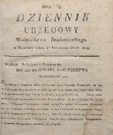 Dziennik Urzędowy Województwa Sandomierskiego, 1819, nr 4