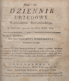 Dziennik Urzędowy Województwa Sandomierskiego, 1819, nr 25