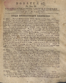Dziennik Urzędowy Gubernii Radomskiej, 1856, nr 38, dod. 2