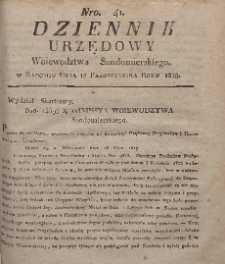 Dziennik Urzędowy Województwa Sandomierskiego, 1819, nr 41