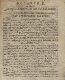 Dziennik Urzędowy Gubernii Radomskiej, 1856, nr 42, dod. 2