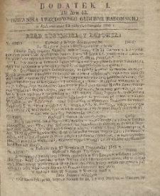 Dziennik Urzędowy Gubernii Radomskiej, 1856, nr 43, dod. 1