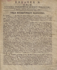 Dziennik Urzędowy Gubernii Radomskiej, 1856, nr 43, dod. 2