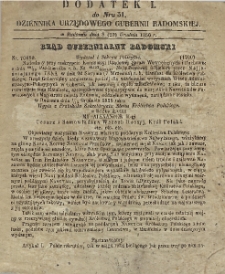 Dziennik Urzędowy Gubernii Radomskiej, 1856, nr 51, dod. 1