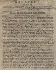 Dziennik Urzędowy Gubernii Radomskiej, 1856, nr 52, dod. 2