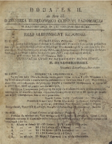 Dziennik Urzędowy Gubernii Radomskiej, 1853, nr 53, dod. II