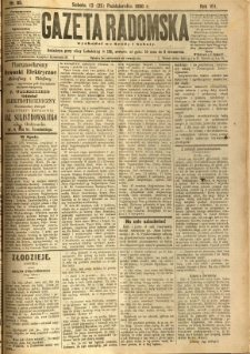 Gazeta Radomska, 1890, R. 7, nr 85