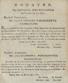 Dziennik Urzędowy Województwa Sandomierskiego, 1820, nr 19, dod.