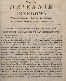 Dziennik Urzędowy Województwa Sandomierskiego, 1824, nr 9