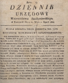 Dziennik Urzędowy Województwa Sandomierskiego, 1824, nr 9